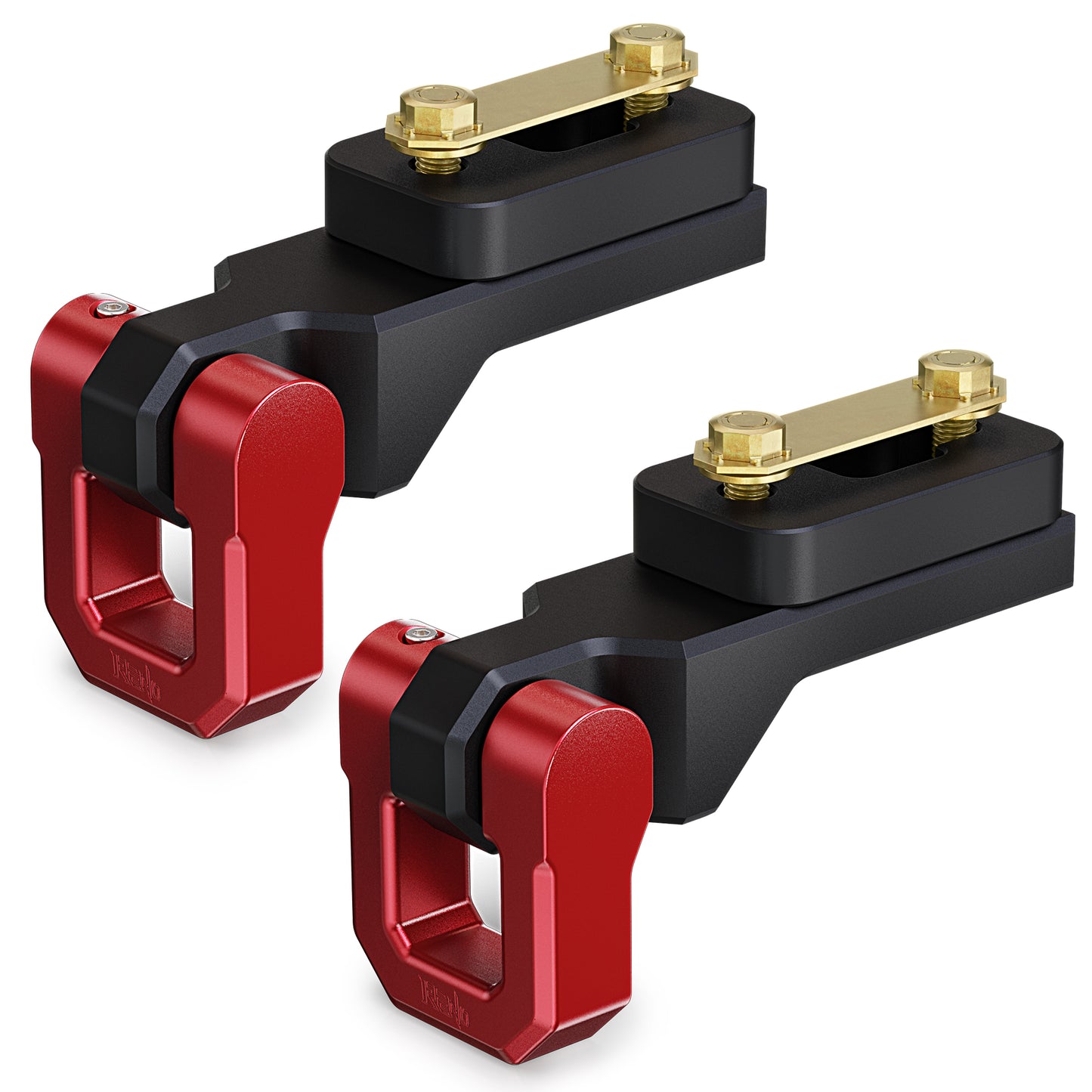 RENO Front Tow Hooks, Fits Ford F150 / Raptor 2WD/4WD, Replaces OEM 4L3Z17A954AA / 6L3Z17A954AA (Black,2PCS)