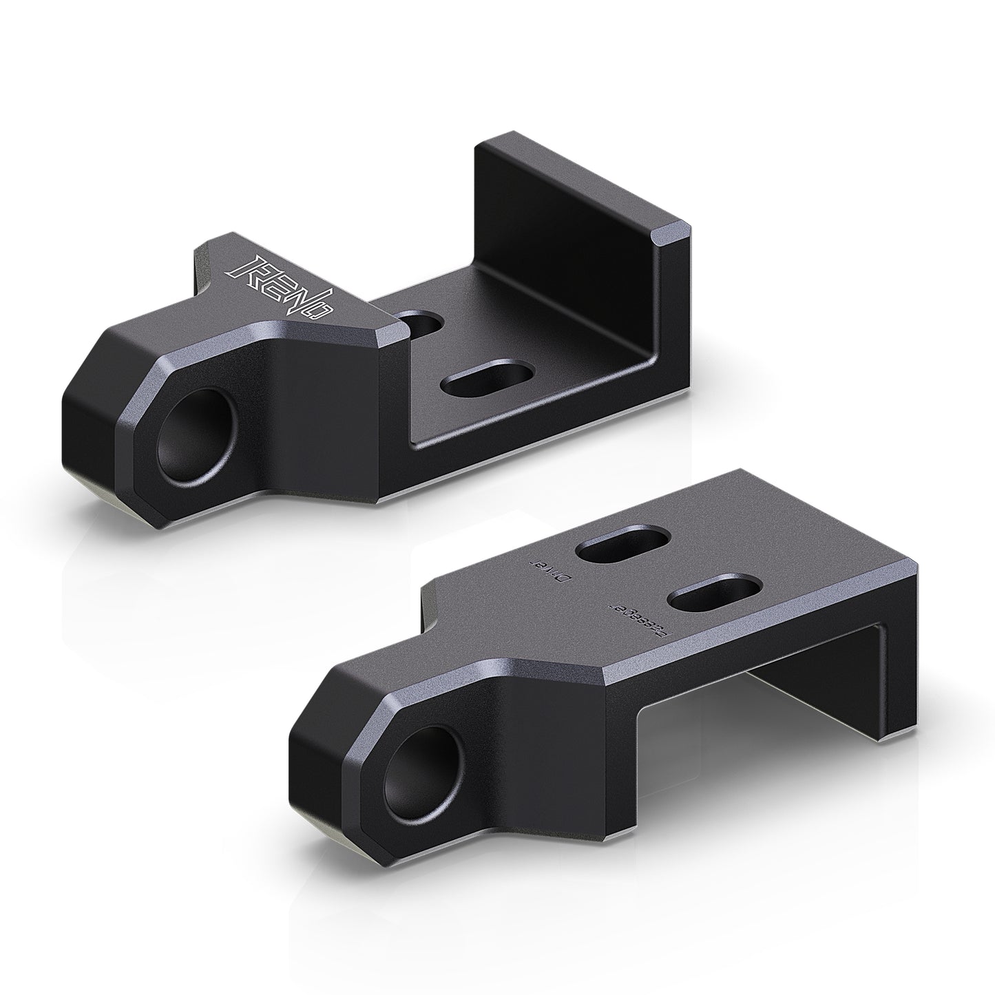 RENO 2009-2023 Toyota Tacoma Front Tow Hook, Front Demon Hook Replacement (Aluminum, Black, Set of 2)