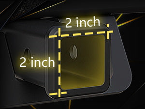 RENO Hitch Step, Rear Bumper Guard Protector Compatible with 2" Receiver Truck Car SUV Vehicles Bumper Step (Aluminium, Black, 1Pack)