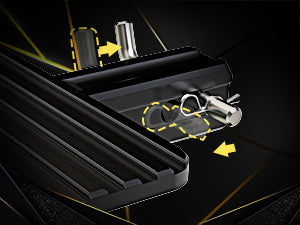 RENO Hitch Step, Rear Bumper Guard Protector Compatible with 2" Receiver Truck Car SUV Vehicles Bumper Step (Aluminium, Black, 1Pack)