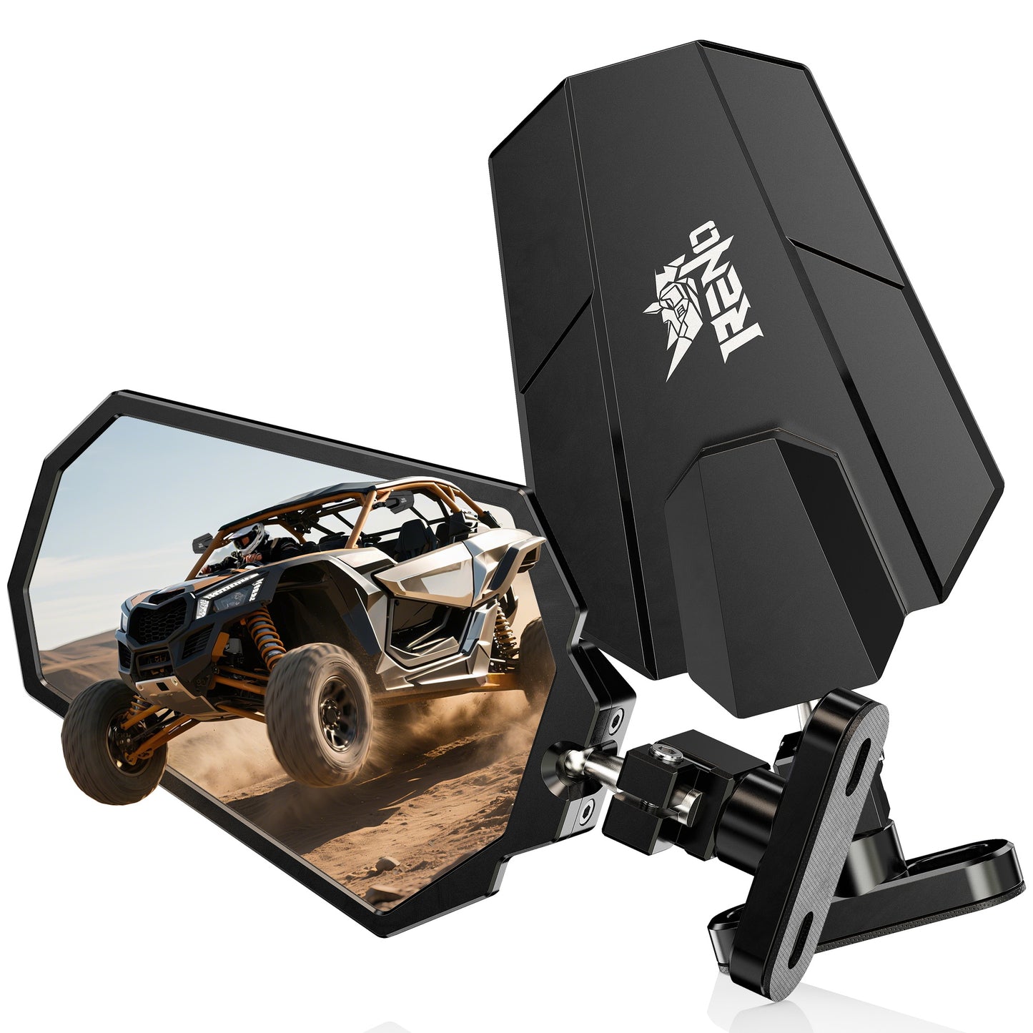 RENO UTV Side Mirrors, Compatible with 2017-2025 Maverick X3 Max Xds Xrs Xmr Xrc Turbo RR, OEM Replace #715002898 (Black, Pack of 2)