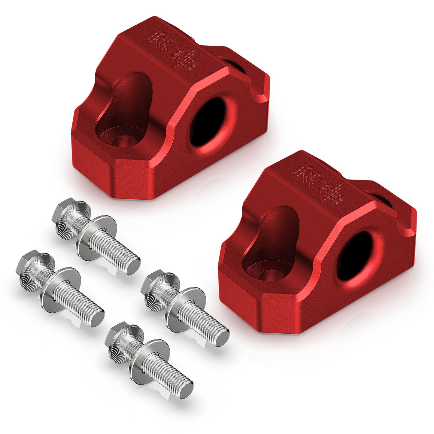 RENO Bronco Rear Tow Point, Rock Ring Tow Hook Fits 2021-2024 Ford Bronco, Replace OEM M-18954-BTHR (Aluminum, Set of 2)