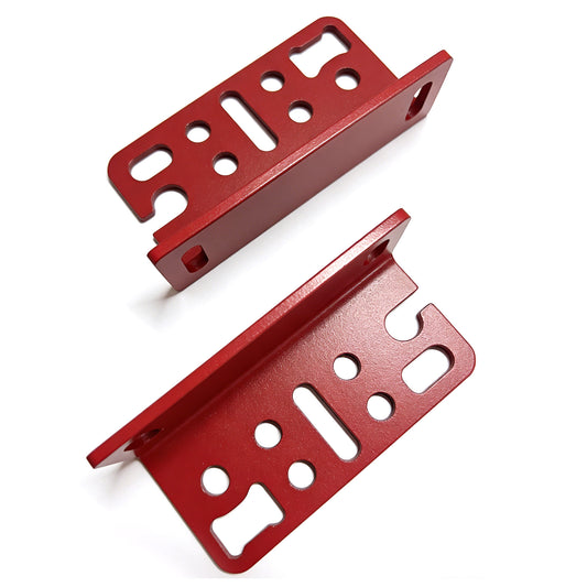 RENO Tie Down Anchors, Bed Rail Cleats Compatible with Tacoma Tundra Gladiator, OEM PT278-35160/35111/35112/35100-S1/35050-S1 PT785-35050-S1 (304 Stainless Steel, Red, 2pcs)