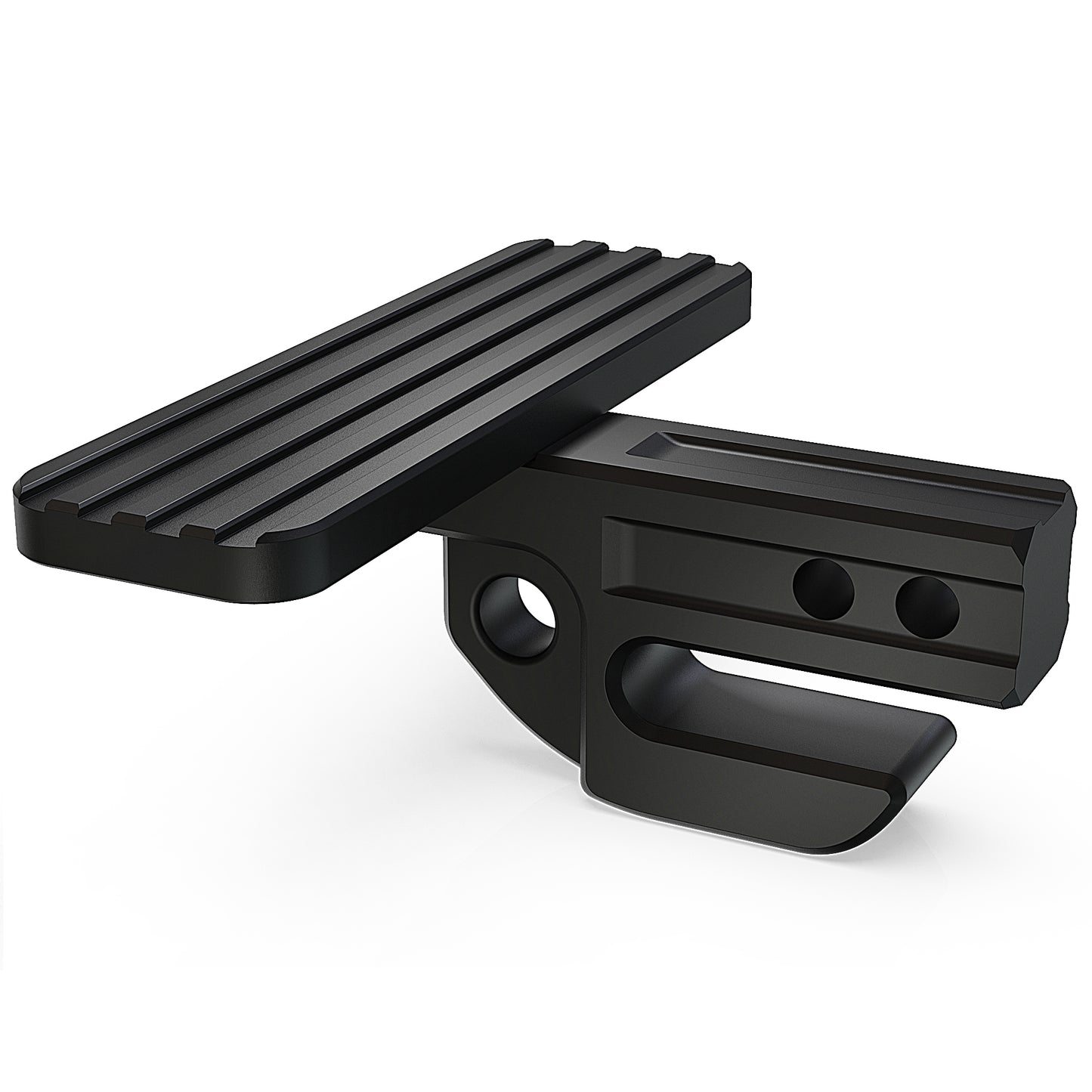 RENO Bumper Step with Hitch Slider, 2" Receiver Hitch Slider Skid Protection