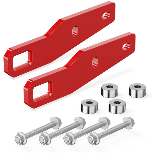 RENO Tacoma Rear Tow Hooks, Recovery Points Compatible with 2024-2026 Tacoma 4th Gen, Replaces PT989-35245-03 ( 304 Stainless Steel, Red, 2pcs)