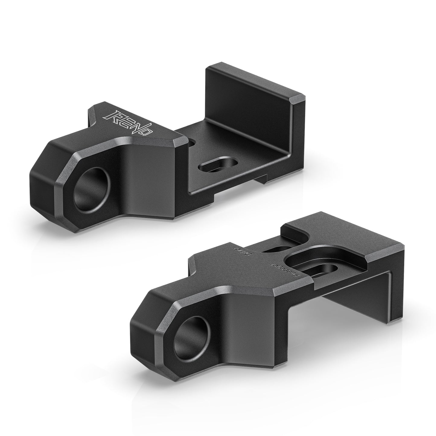 RENO 2009-2023 Toyota Tacoma Front Tow Hook, Front Demon Hook Replacement (Aluminum, Black, Set of 2）