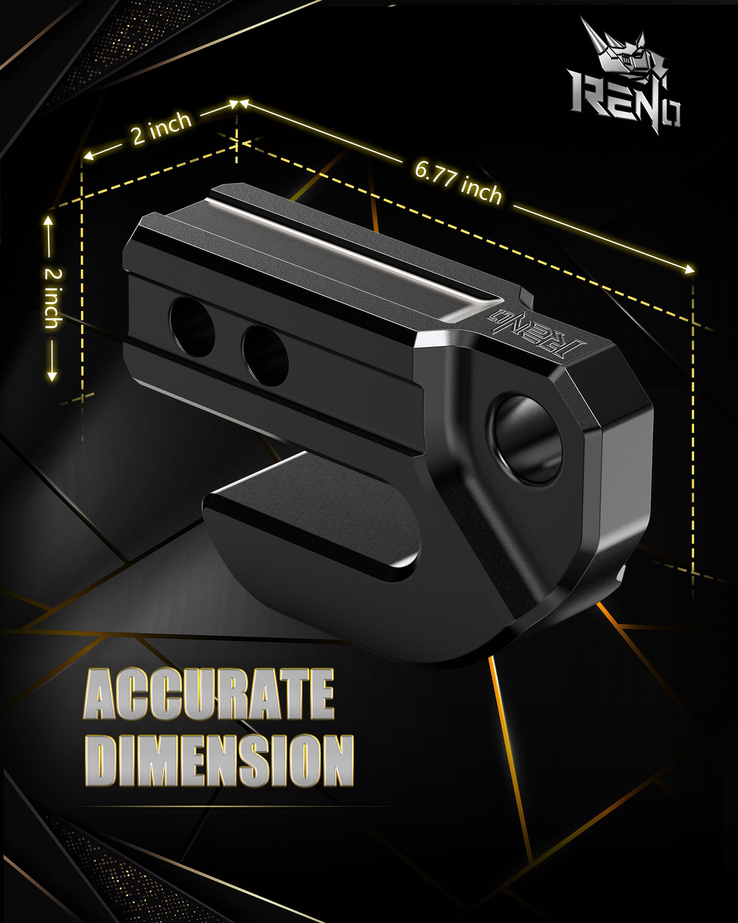 RENO Hitch Slider, 2" Receiver Hitch Slider Skid Protection