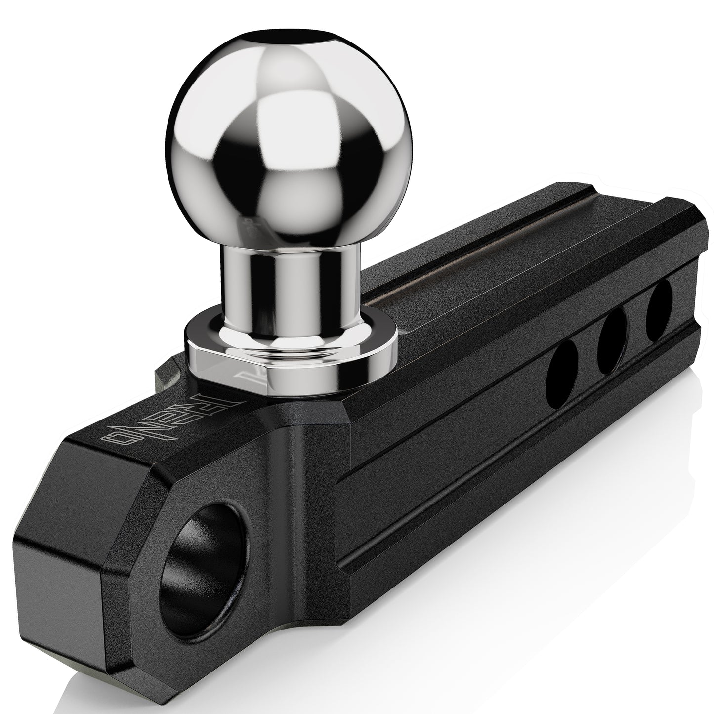 RENO Trailer Hitch, Aluminum Tow Hitch Compatible with 2 inch Receiver Hitch with 2" Ball Mount Fits 3/4" D-Ring Shackle or Soft Shackle - 6,000 LBS GTW (1 Pack)