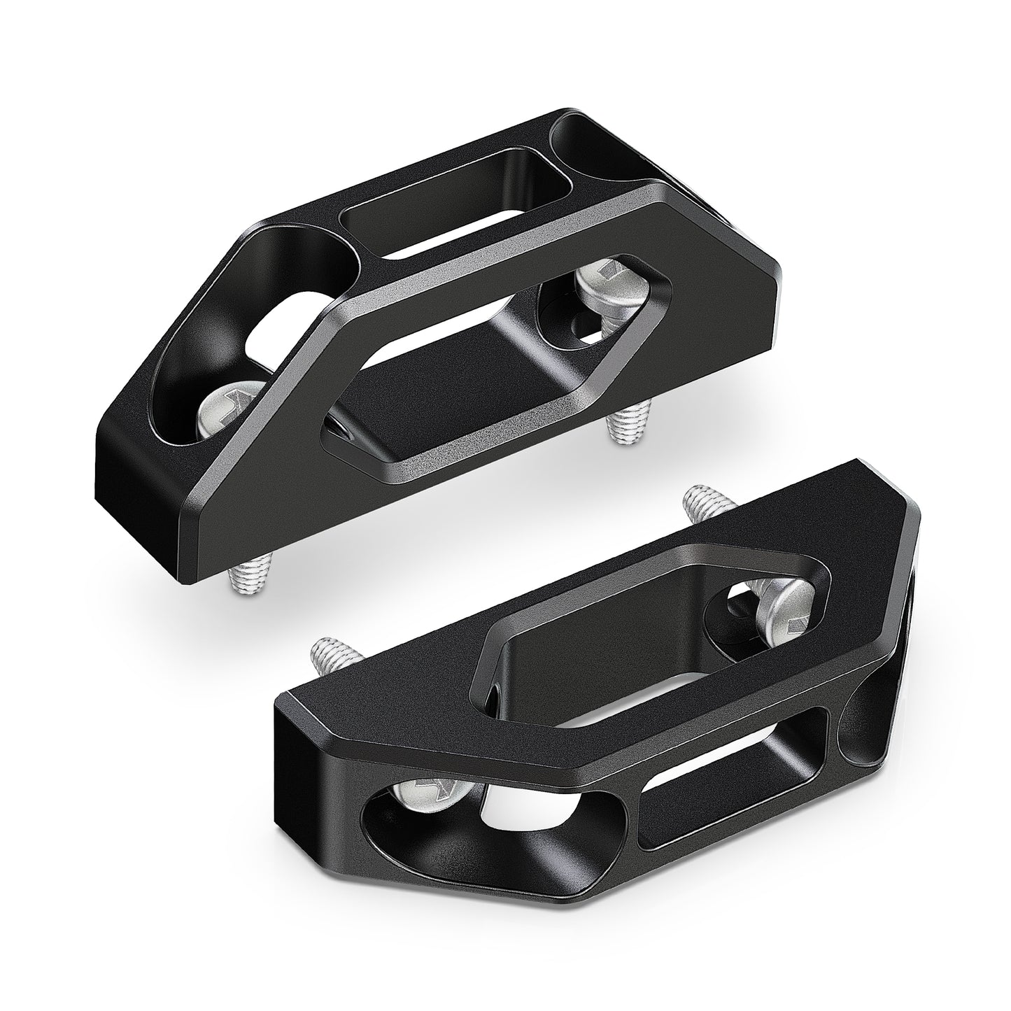 RENO Tie Down Hooks, Trailer Bed Tie Down Anchors Compatible with F150 / F150 Heritage / F150 Lightning, Replaces OEM YL3Z-9900064-AAA (Aluminium, Black/Red, 2PCS)