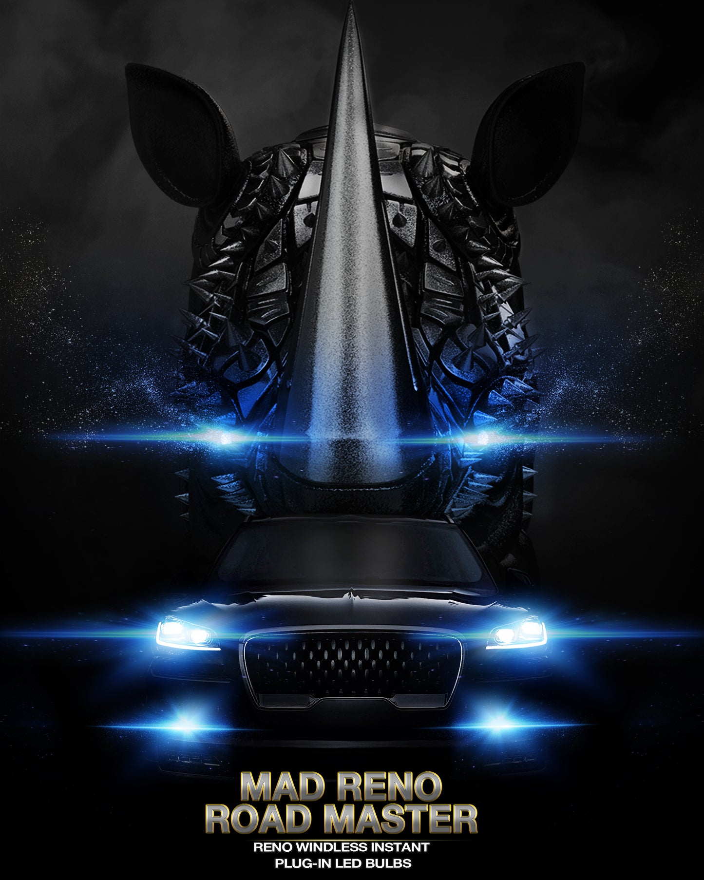 RENO H11/H9/H8 LED Bulb, 6500K White 22000LM IP68 60W Fanless in Line 2 Pcs